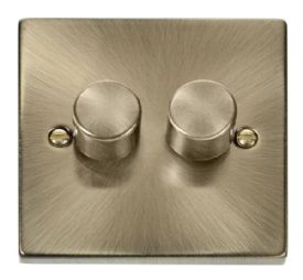 VPAB152  Deco Victorian 2 Gang 2 Way 400Va Dimmer Switch